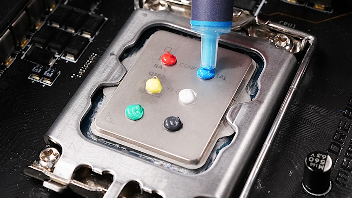 Tajwańczycy przedstawiają kolorowe pasty termoprzewodzące