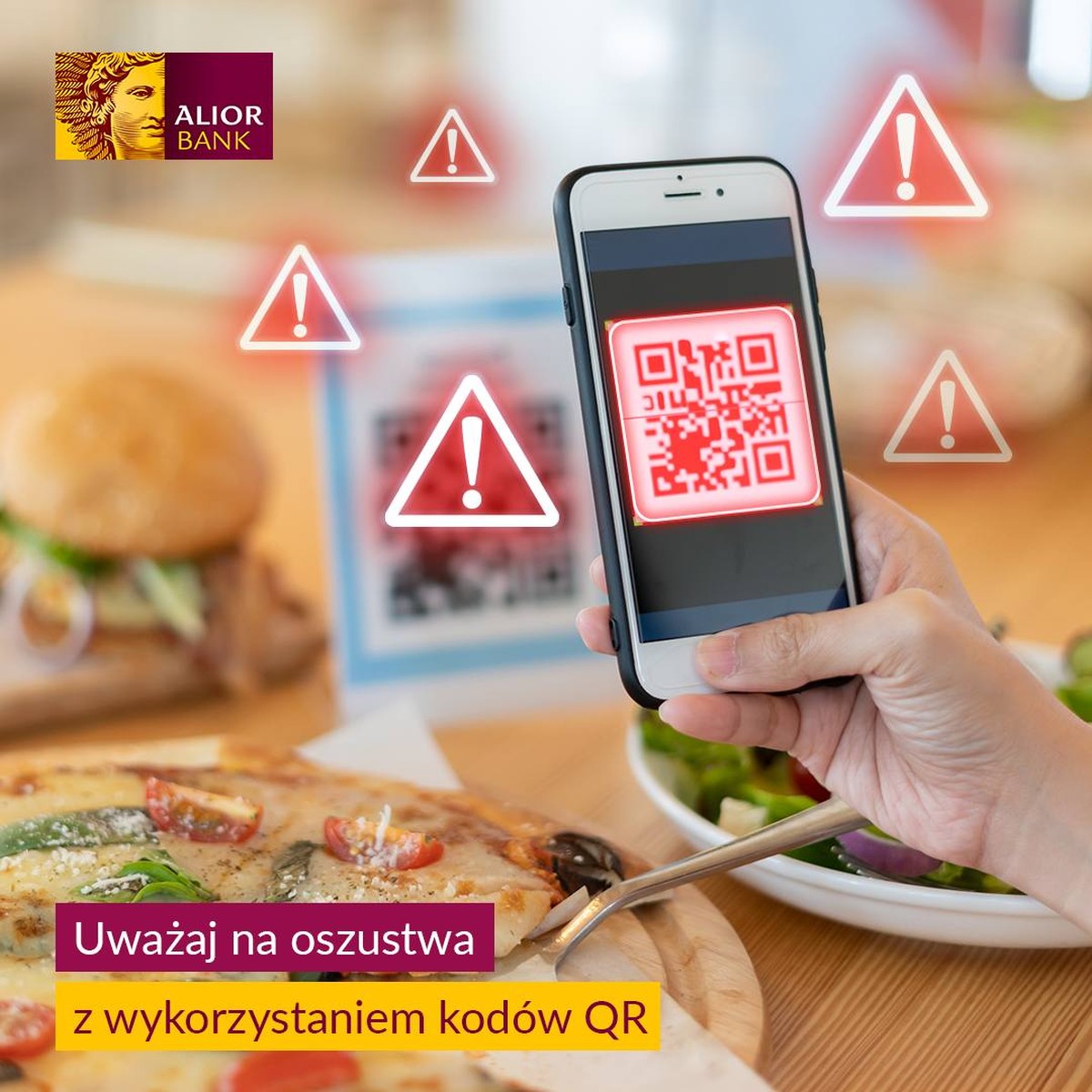 Alior Bank warns against fake QR codes