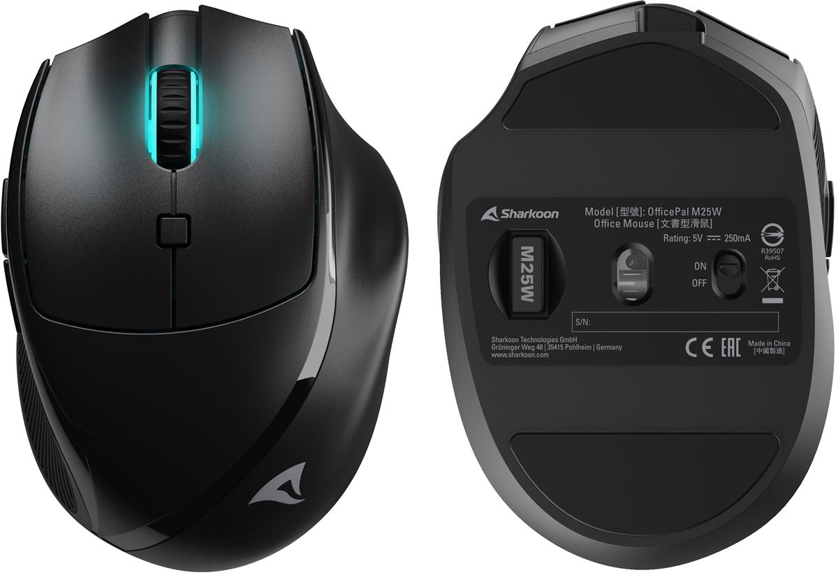 Sharkoon presents a new rodent. It is small, light and comfortable