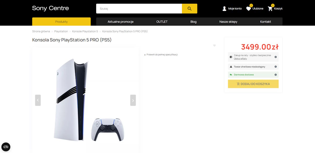 PlayStation 5 Pro Polish Price