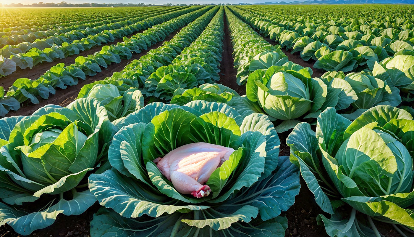 Mięso rosnące jak rośliny - wystarczy słońce