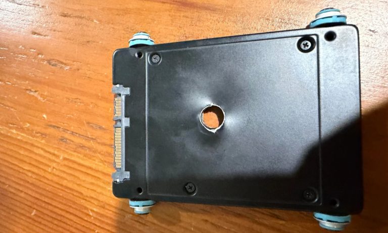 He was supposed to destroy the hard drive using a drill, but it failed