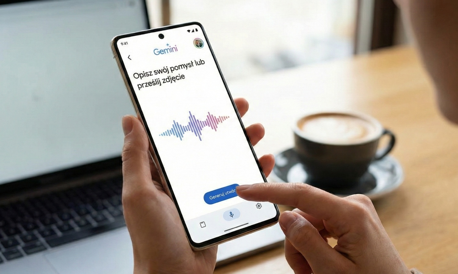 New in Google Gemini. AI creates music from a photo