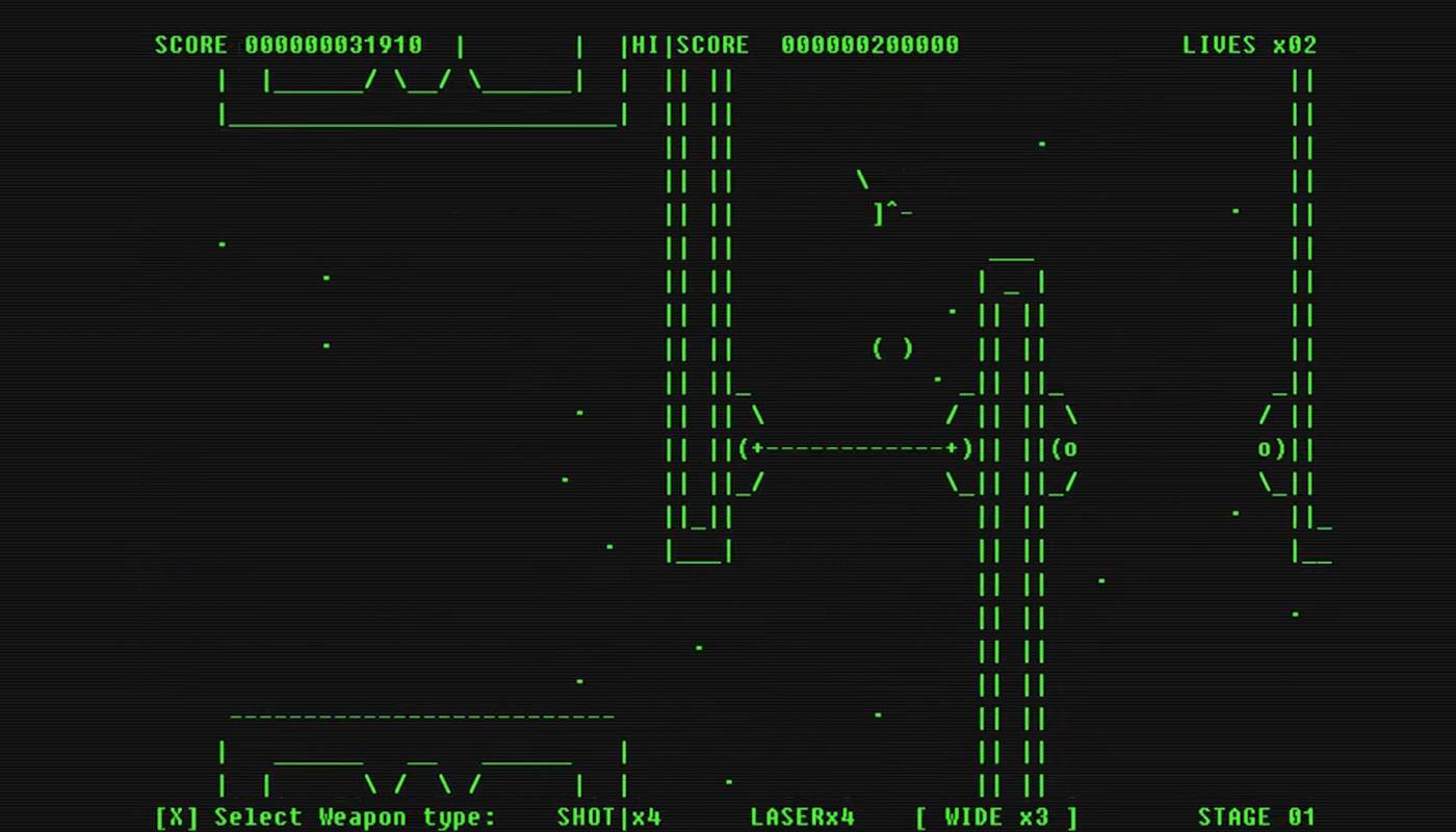 He made a game without textures and graphics. A surprising remake of a cult hit