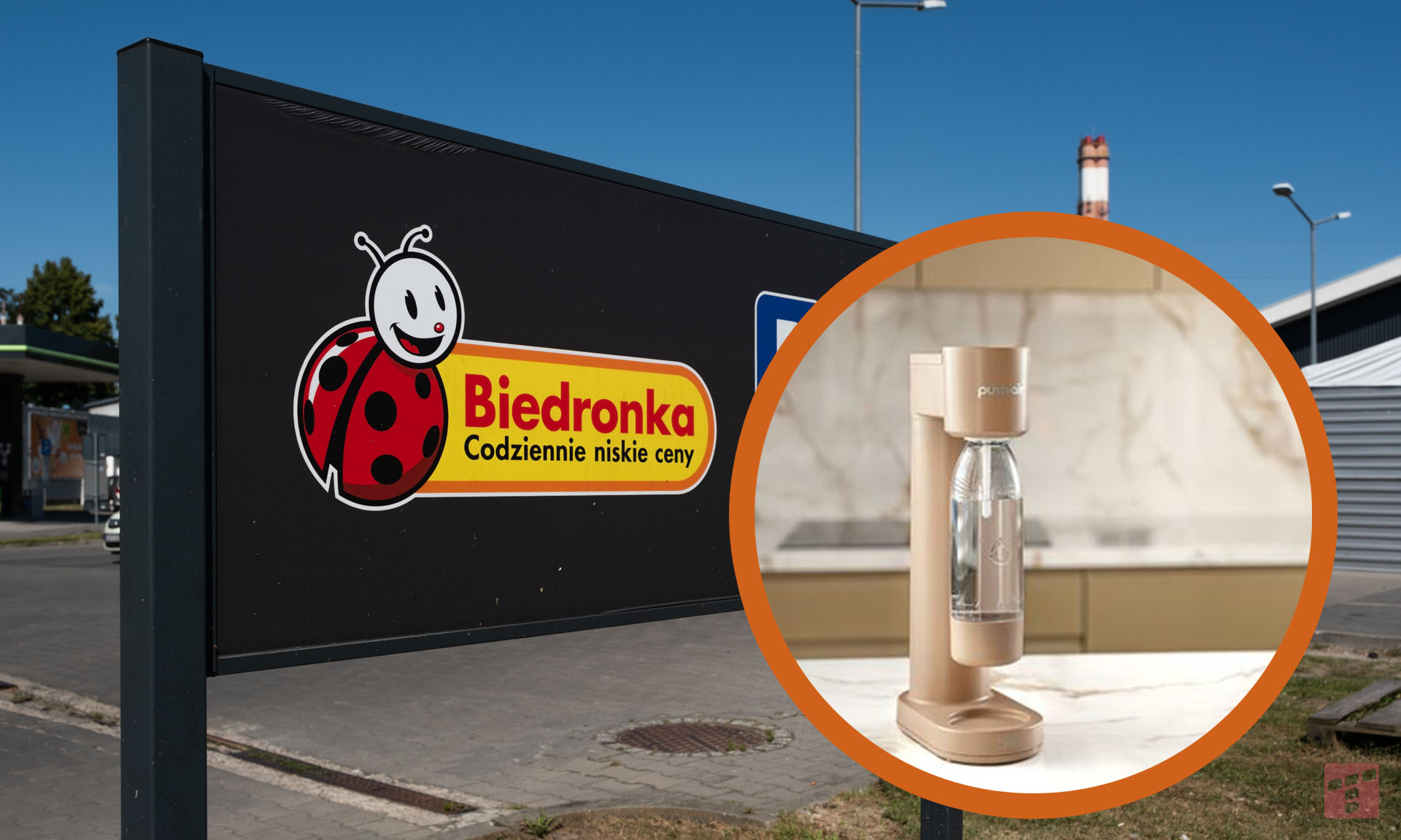 In Biedronka Dafi for pennies. This is the Polish alternative to SodaStream