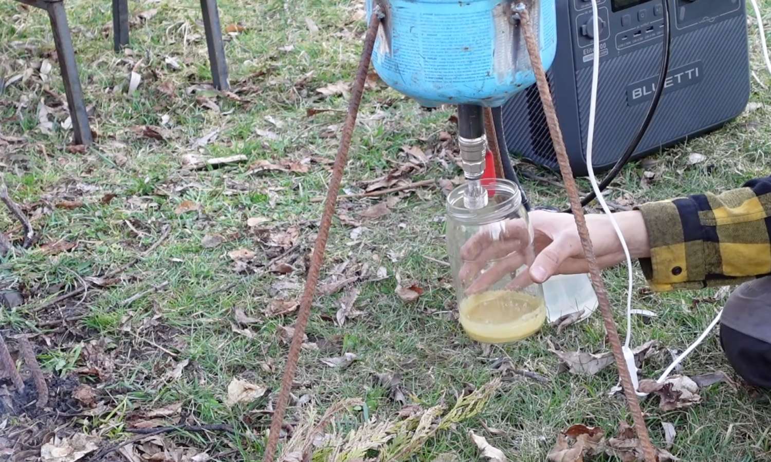 Poles can do it. He picked up garbage from the forest and turned it into fuel