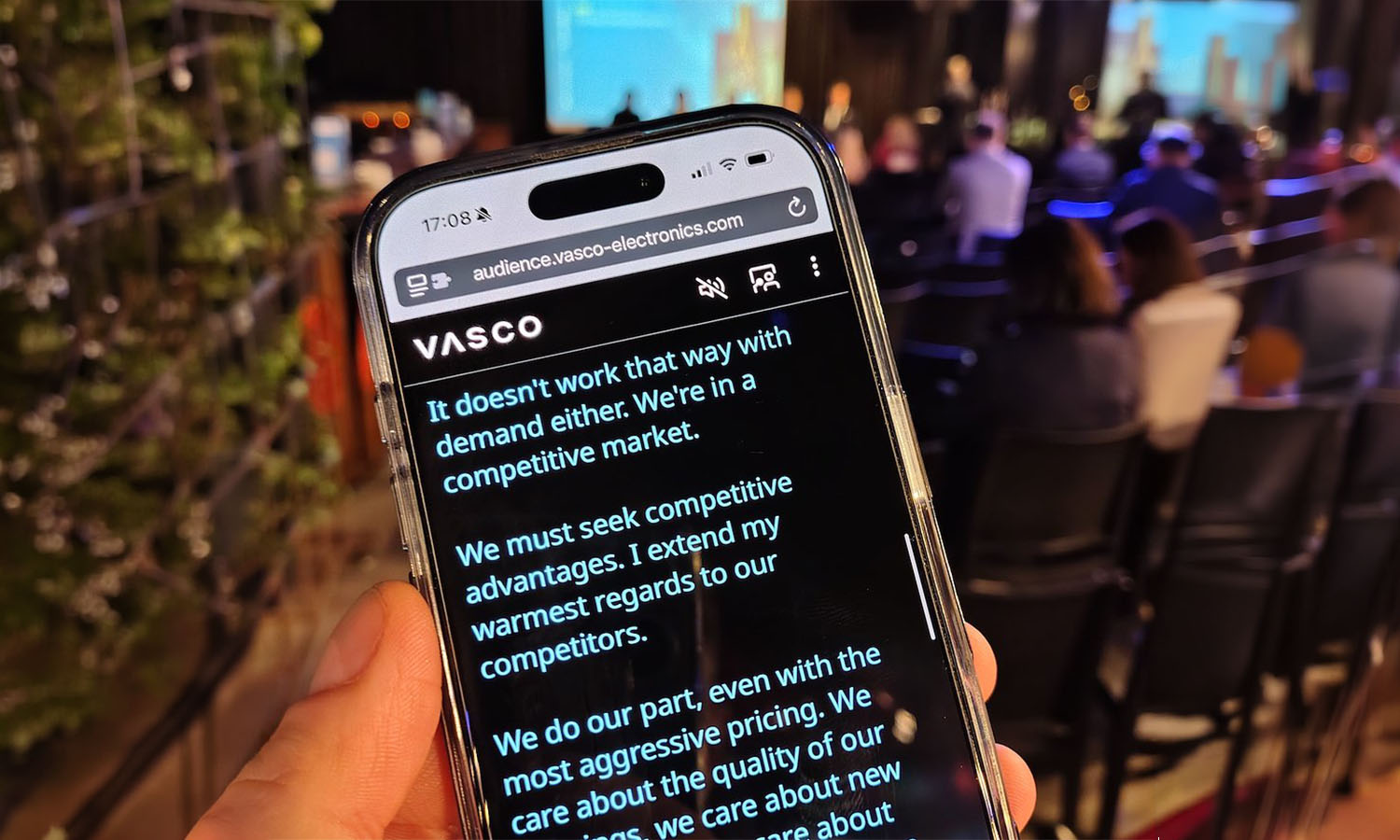 Vasco Audience means no more language barriers at conferences