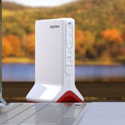 You can power the new FRITZ mobile router with a power bank
