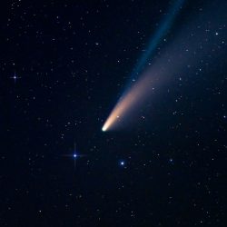 There was a large explosion. The meteorite accelerated to 120,000. km/h
