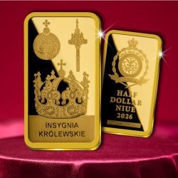 Polish royal insignia on a pure gold bar for only PLN 179